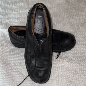 b.o.c. Men's Black Leather Shoes